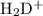 Mathematical equation: ${\rm H}_{2}{\rm D}^{+}$