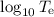 Mathematical equation: $\log_{10} T_{\rm e}$
