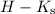 Mathematical equation: $H - K_{\rm s}$