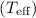 Mathematical equation: $(T_{\rm eff})$