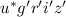 Mathematical equation: $u^*g'r'i'z'$