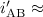 Mathematical equation: $i'_{\rm AB}\approx$