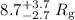 Mathematical equation: $8.7^{+3.7}_{-2.7}~R_{\rm g}$