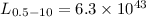 $L_{0.5-10}=6.3\times 10^{43}$