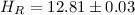 $H_R=12.81\pm0.03$