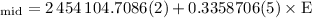 Mathematical equation: $_\mathrm{mid} = 2\,454\,104.7086(2) + 0.3358706(5) \times \mathrm{E}$