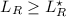 $L_{R} \geq L_{R}^{\star}$
