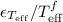 $\epsilon_{T_{\rm eff}}/T_{\rm eff}^f$