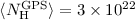 $\langle N_{\rm H}^{{\rm GPS}} \rangle = 3 \times 10^{22}$