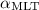 $\alpha_{{\rm MLT}}$