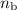 $n_{\mathrm{b}}$