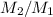 $M_2/M_1$