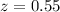 $z=0.55$
