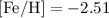 ${\rm [Fe/H]}=-2.51$