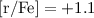 ${\rm [r/Fe]}=+1.1$