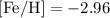 ${\rm [Fe/H]}=-2.96$