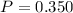 $P=0.350$