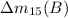 $\Delta m_{15}(B)$