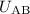 $U_{\mathrm{AB}}$