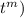 $t^{m})$