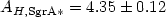 $A_{H, {\rm SgrA*}}=4.35\pm0.12$