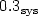 $0.3_{\rm sys}$