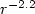 $r^{-2.2}$
