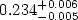 $0.234^{+0.006}_{-0.005}$