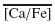 Mathematical equation: $\overline{[Ca/Fe]}$