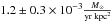 \hbox{$1.2\pm0.3\times10^{-3}\rm{\frac{{\it M}_\odot}{yr\;kpc^2}}$}
