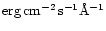 $\rm erg\,cm^{-2}\,s^{-1}\AA^{-1}$