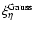$\xi _{\eta }^{\rm Gauss}$