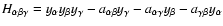 $ H_{\alpha\beta\gamma} = y_\alpha y_\beta y_\gamma - a_{\alpha\beta} y_\gamma -
a_{\alpha\gamma} y_\beta - a_{\gamma\beta} y_\alpha $