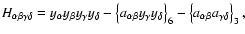 $H_{\alpha\beta\gamma\delta} = y_\alpha y_\beta y_\gamma y_\delta
-\left\{a_{\al...
...amma y_\delta \right\}_6 - \left\{ a_{\alpha\beta}
a_{\gamma\delta} \right\}_3,$
