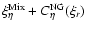 $\xi _{\eta }^{\rm Mix} + C_{\eta }^{\rm NG}(\xi _r)$