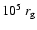 $10^{5} \ r_{\rm g}$