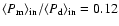 $\langle P_{\rm m}
\rangle _{\rm in} / \langle P_{\rm d} \rangle _{\rm in}=0.12$