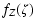 $\displaystyle f_Z(\zeta)$