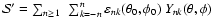 ${\cal S}'=\sum_{n\geq 1}~\sum_{k=-n}^n
\varepsilon_{nk}(\theta_0,\phi_0)~Y_{nk}(\theta,\phi)$