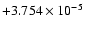 $+3.754 \times 10^{-5}$