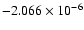 $-2.066 \times 10^{-6}$