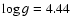 $\log g=4.44$