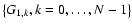 $\left\lbrace G_{1,k}, k=0,\ldots, N-1 \right\rbrace$