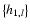 $\left\lbrace h_{1,l} \right\rbrace$