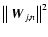 $\left\Vert\ {\vec{W}}_{j,n} \right\Vert^2$