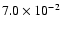 $7.0\times10^{-2}$