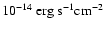 $10^{-14}~ \rm erg~s^{-1}cm^{-2}$