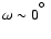 $\omega \sim 0^{\hbox{$^\circ$ }}$