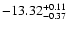 $\rm -13.32_{ -0.37}^{ + 0.11}$