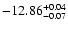 $\rm -12.86_{ -0.07}^{ + 0.04}$